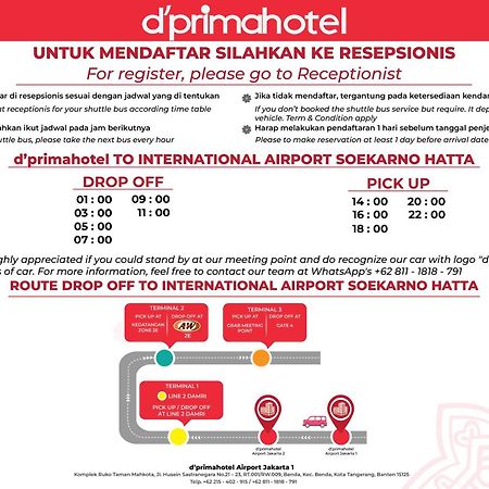 D'Primahotel Airport Jakarta 1 Tangerang Buitenkant foto